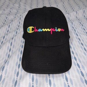 Champion Black Cap with rainbow logo